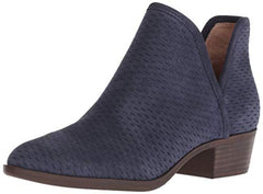 Lucky Brand Women's Baley Moroccan Blue Suede Cut-Out Booties