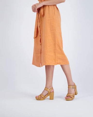 Cushionaire Sayer Honey Fashion Ankle Strap Open Toe Platform Heeled Sandals
