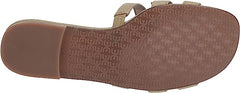 Sam Edelman Bay Bay Leaf Slide Mule Open-Toe Slip-On Leather Flats Sandals