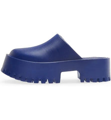 Jeffrey Campbell Clogge Blue Fashion Slip On Slide Chunky Platform Mule Sandals