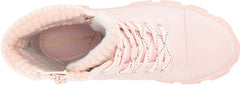 Circus by Sam Edelman Darren Ballet Pink Lace Up Round Toe Chunky Lug Sole Boots