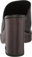 Sam Edelman Shiloh Black Slip On Block Heeled Rounded Toe Dress Mules