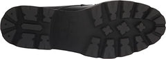 Sam Edelman Monna Black Lace Up Almond Toe Block Heel Platform Loafers