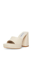 Steve Madden Cristo Platform Sandal Open Toe Chunky Heel Slip On Mule Pumps
