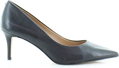 Sam Edelman Jordyn Black Nappa Leather Stiletto Heel Pointed Toe Slip On Pumps