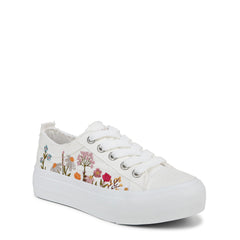 Blowfish Malibu Sadie-Sun White Canvas Fashion Lace Up Platform Sneakers 9