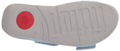 FitFlop Women's Wedge Sandal Mina Light Blue Wedge Mule Sandals