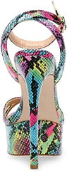 Steve Madden Marciana Bright Multi Ankle Strap Open Toe High Heel Sandals