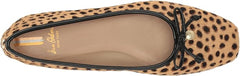 Sam Edelman Meadow Tan Multi Slip On Bow Detailed Squared Toe Ballet Flats