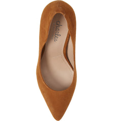 Charles David Maxx Amber Suede Pointy Toe Stiletto Heel Pumps