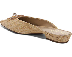 Sam Edelman Jayden Palermo Basket Weave Embellished Slip On Pointy Toe Mule Flat