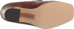 Sam Edelman Jed Dark Mocha Slip On Square Toe Block Heel Platform Dress Loafers