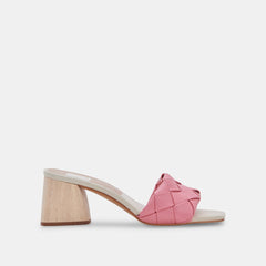 Dolce Vita Moly Petal Pink Stella Slip On Squared Open Toe Block Heeled Sandals