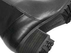 Charles David Reason Black Vegan Leather 50/50 Fitted Over The knee Riding Boots
