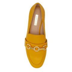 Louise et Cie BRONE Slip-on Loafers Flat Loafer MARIGOLD Yellow Chain Moccasin