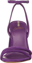 Sam Edelman Kia Royal Orchid Squared Open Toe Ankle Strap Block Heeled Sandals