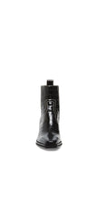 Steve Madden Geniva Black Crocodile Pull On Cowboy Classic Western Boots