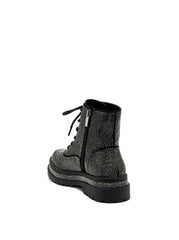Jessica Simpson Enita2 Lace-Up Lug Sole Round-toe Platform Combat Boots Black