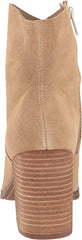 Steve Madden Cate Sand Suede Block Heel Pointed Toe Pull On Fashion Ankle Boots