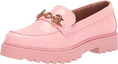 Circus By Sam Edelman Deana Sunset Pink Chain Link Round Toe Slip On Loafers
