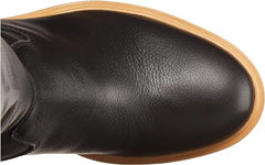 Dolce Vita Corry H2O Onyx Leather Block Heel Almond Toe Knee High Fashion Boots