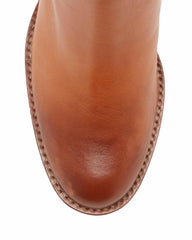 Vince Camuto Zemmy Light Cognac Leather Knee High Block Heel Comfortable Boots