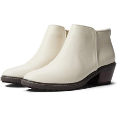 Sam Edelman Pryce Putty Suede Stacked Block Heel Pull On Fashion Ankle Boots 6
