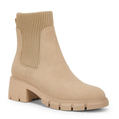 Ruanyu Platform Ankle Elastic Chunky Block Heel Chelsea Booties Lug Combat Boots 8