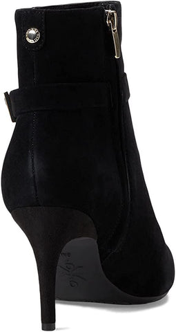 Nine West Dian9x9 Black1 Suede Pointed Toe Stiletto Heel Fashion Ankle Boots