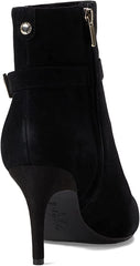 Nine West Dian9x9 Black1 Suede Pointed Toe Stiletto Heel Fashion Ankle Boots