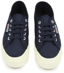 Superga Unisex 2950-cotu Navy Fashion Gymnastics Lace Up Platform Shoes