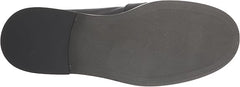 Sam Edelman Charlie Black Leather Slip On Stacked Heel Rounded Toe Loafers