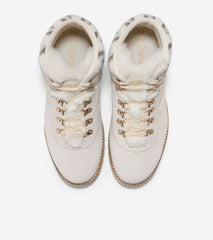 Cole Haan Zerogrand Explore Upstate Hiker Birch/Ivory/Faux Shearling Ankle Boots