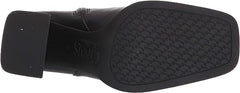 Circus By Sam Edelman Pascha Black Squared Toe Block Heel Side Zip Fashion Boots