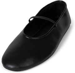 Jeffrey Campbell Dancerina Black Rounded Toe Slip On Mary Jane Ballet Flats