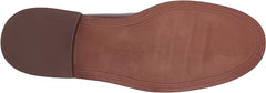 Sam Edelman Christy Syrah Rounded Toe Block Heel Slip On Leather Dress Loafers