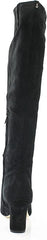 Sam Edelman Sulema Black Block Heel Pointed Toe Fashion Leather Knee High Boots