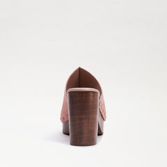 Sam Edelman Josselyn Clay Squared Open Toe Slip On Studded Block Heel Sandals