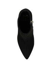 Jessica Simpson Valyn High Stiletto Heel Pointed Toe Platform Sock Booties Black