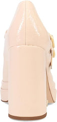Circus By Sam Edelman Pepper Vanilla Bean Square Toe Buckle Vamp Strap Heel Pump