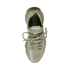 Steve Madden Maxima Green/Multi Lace Up Boyfriend Chunky Platform Sneakers
