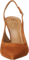 Sam Edelman Hazel Sling Frontier Brown Pointed Toe Stiletto Heel Fashion Pumps