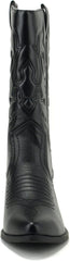 Soda Reno Black Western Cowboy Pointed Toe Knee High Pull On Tabs Western Boots