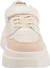 Ash Indy Eggnug White Lace Up Strap Chunky Platform Rounded Toe Fashion Sneakers