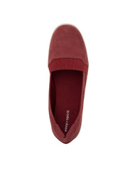 Easy Spirit Bounce Round Dark Red Toe Slip On Ultra Light Cushioned Ballet Flats