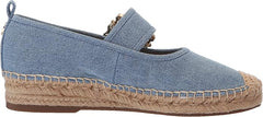 Sam Edelman Maddy Montrose Blue Cap Toe Mary Jane Espadrille Ballet Flats