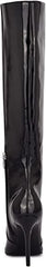 Nine West Taler3 Black1 Patent Pointed Toe Stiletto Heel Knee High Fashion Boots