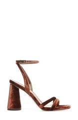 Sam Edelman Kia Copper Squared Open Toe Ankle Strap Block Heeled Sandals