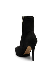 Jessica Simpson Valyn High Stiletto Heel Pointed Toe Platform Sock Booties Black