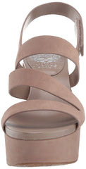 Vince Camuto VELLEY Ankle Strap Caged Strappy Sandal Taupe Platform Wedge